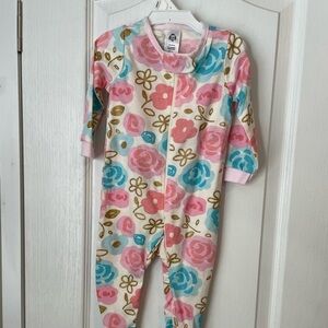 Carter's Floral Zip Up Footed Sleeper - 3-6 Months NWT